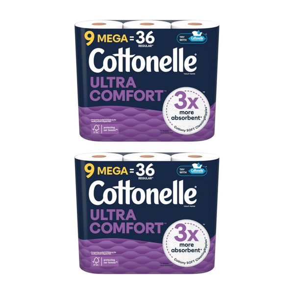 18 Mega Rolls (=72 Reg) Cottonelle Toilet Paper