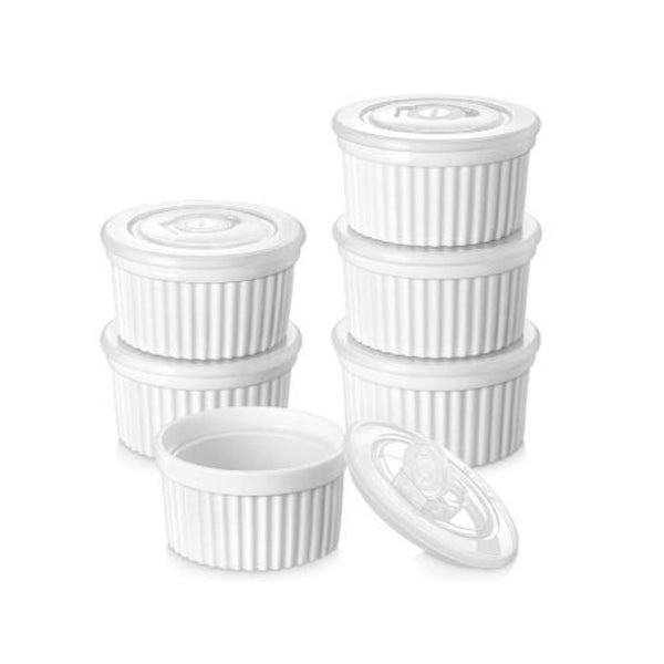 Set of 6 Ramekins with Lid