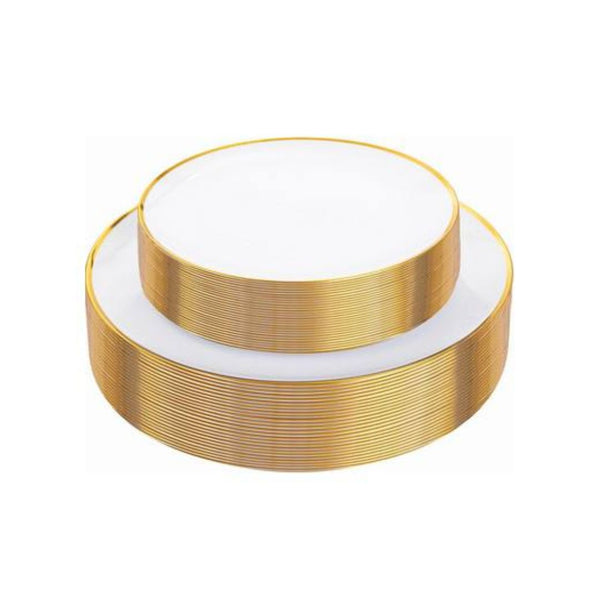 60 Pcs Disposable Plastic Plates