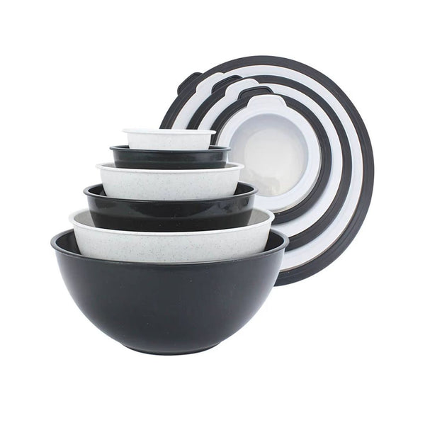 12 Piece COOK WITH COLOR Plastic Nesting Bowls Set