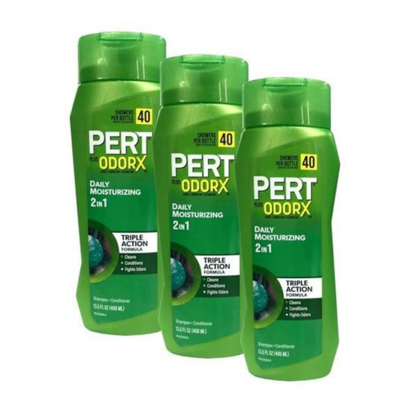 3 Bottles Pert 2 in 1 Complete Clean Shampoo and Conditioner