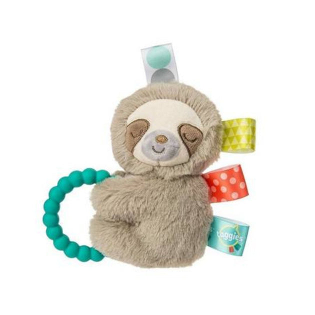 Taggies Sensory Stuffed Animal Soft Rattle with Teether Ring – simplexdeals