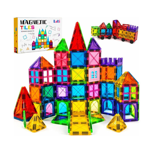 130-Piece Magnetic Tiles Building Toy Large Set
