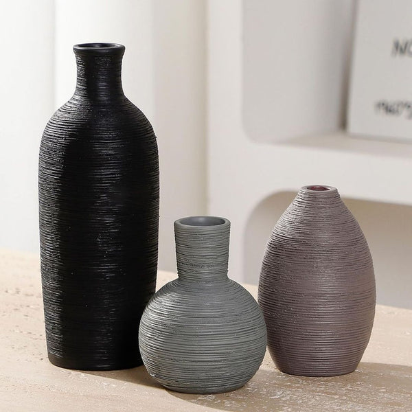 Set of 3 Ceramic Vases