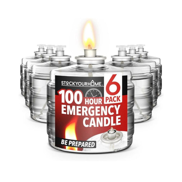 6-Pack 100 Hour Emergency Candles