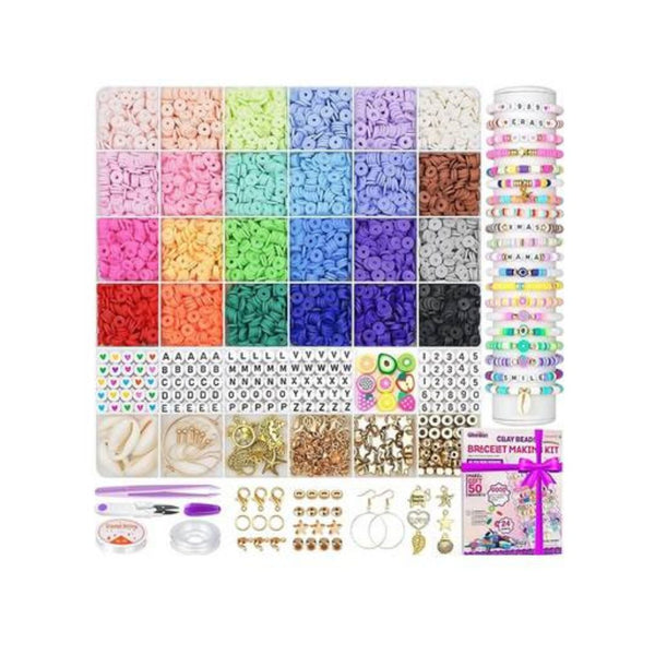6,000 Pieces Clay Beads Bracelet Kit