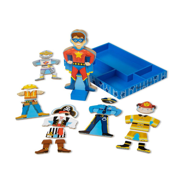 Melissa & Doug Joey Magnetic Wooden Dress-Up Pretend Play Set (25+ pcs)