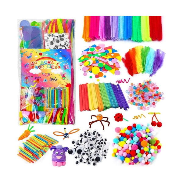 1,000-Pcs Arts and Crafts Supplies Kit