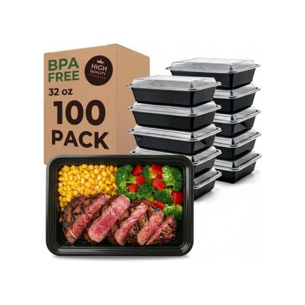 100 Meal Prep Containers with Lids