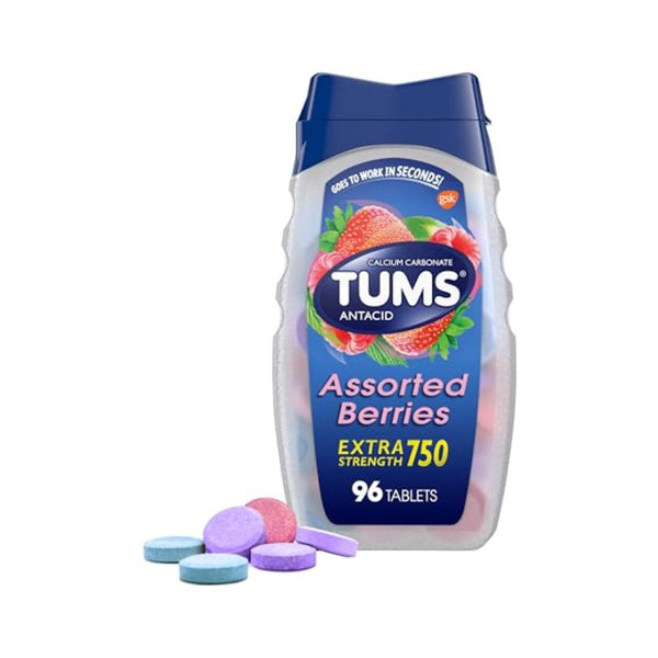 96 TUMS Extra Strength Antacid Tablets