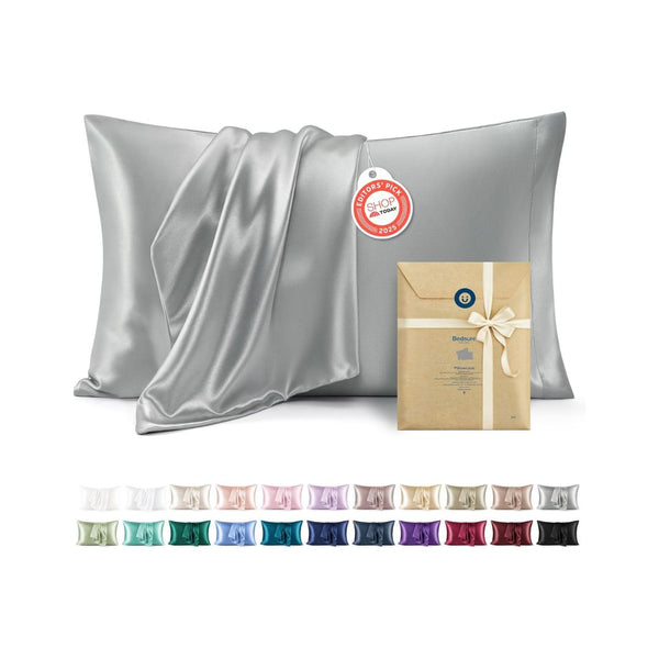 Bedsure Set of 2 Satin Silk Pillowcases