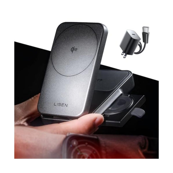 LISEN Qi2 3 in 1 MagSafe Wireless Charger