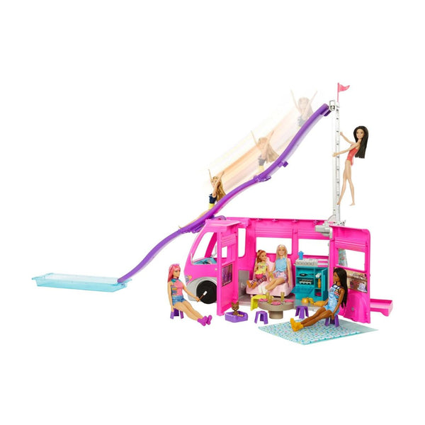Barbie Camper Doll Playset with 60 Accessories