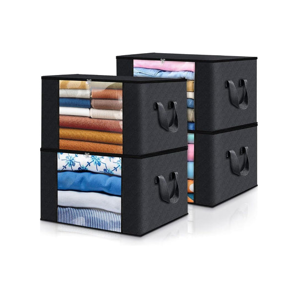 4 Fab Totes Storage Bins Foldable Closet Organizers