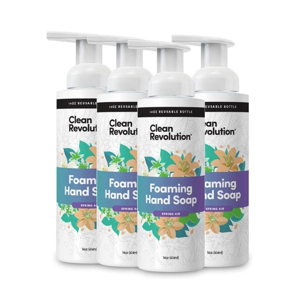 Pack of 4 Clean Revolution Foaming Hand Soap