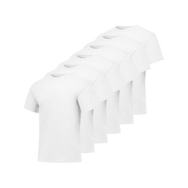 6 Hanes Men's Short Sleeve T-Shirts