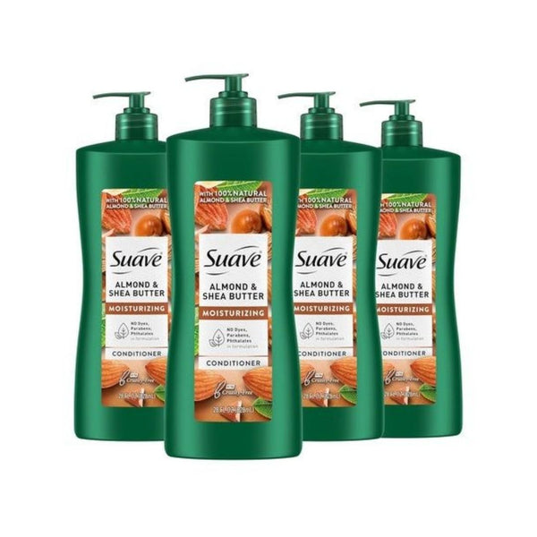 4 Bottles Suave Almond & Shea Butter Conditioner