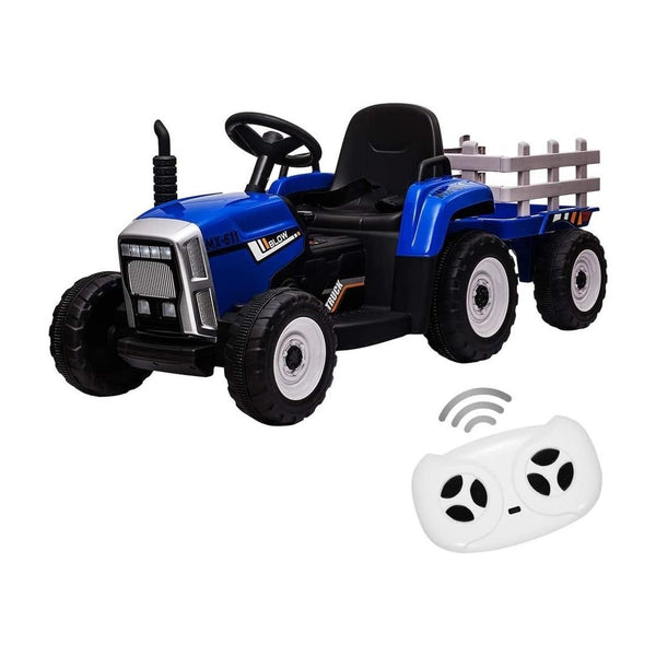 12V Kids Ride On Tractor with Trailer & Remote Control