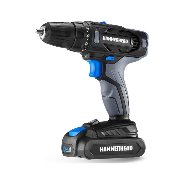 Hammerhead 2-Speed Cordless Drill Driver Kit with Battery and Charger