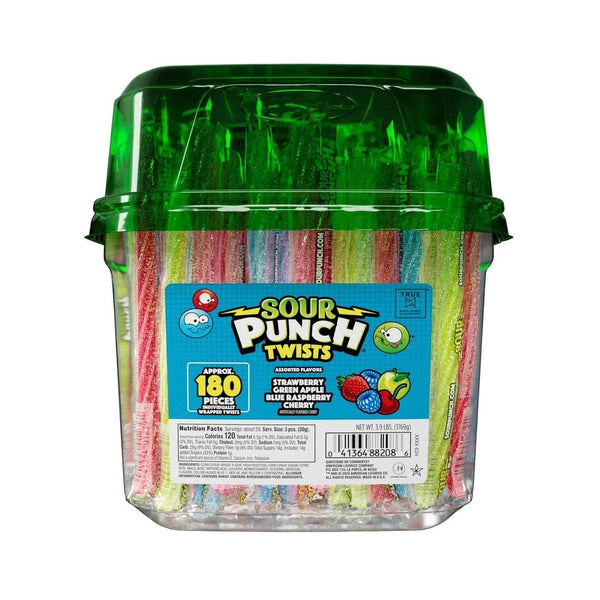 180 Or 210 Sour Punch Individually Wrapped Twists!