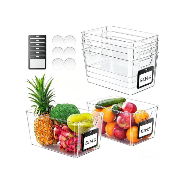 6-Pack Clear Organizer Bins