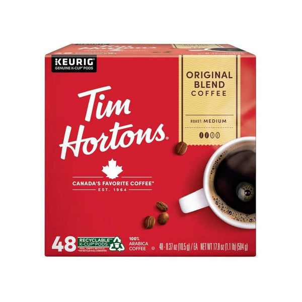 48-Count Tim Hortons Original Blend, Medium Roast Coffee