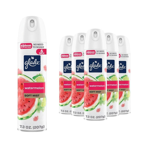 6 Spray Cans of Glade Air Freshener