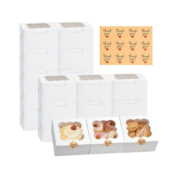 32-Pcs Cookie Boxes with Window