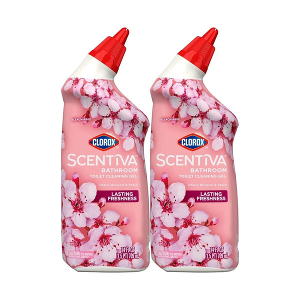Pack of 2 Clorox Scentiva Bathroom Toilet Cleaning Gel