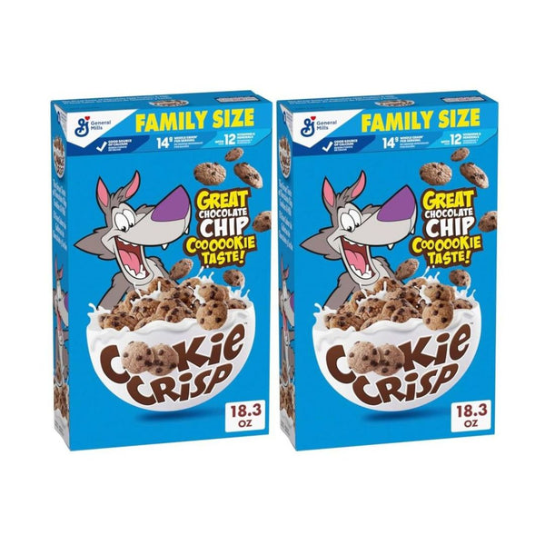 2-Pk Cookie Crisp Cereal, Family Size