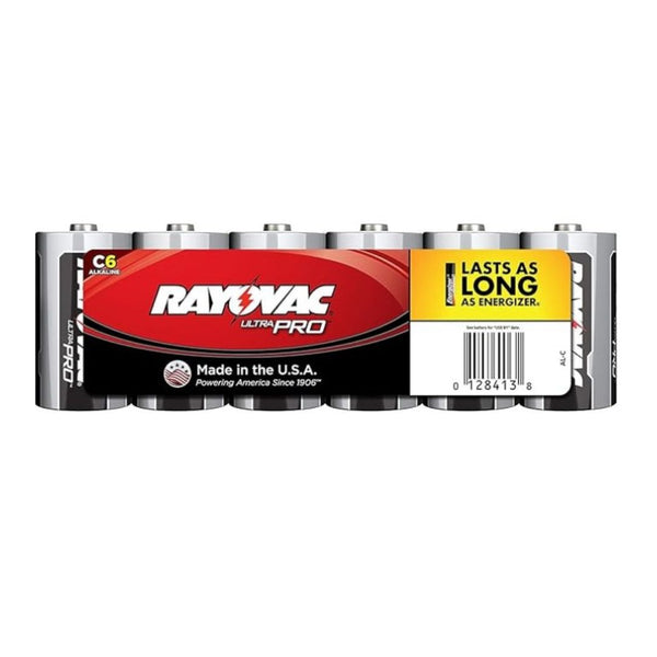 6 Rayovac Ultra Pro C Cell Batteries