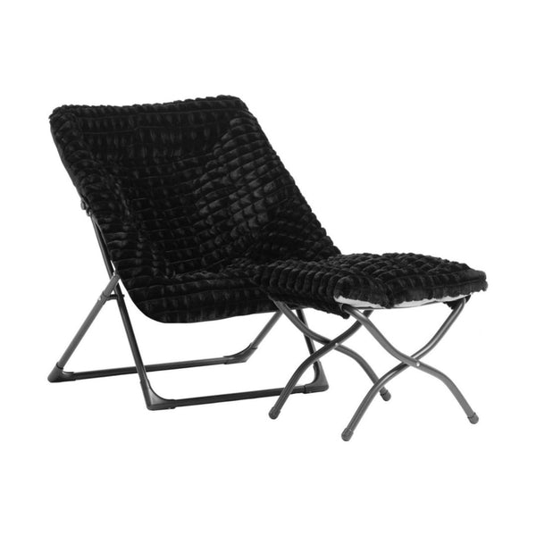 X-Large Saucer Chair with Foldable Ottoman