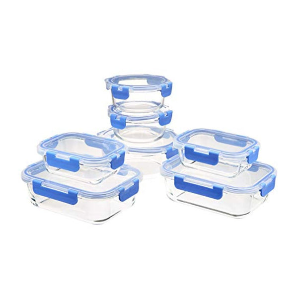 Amazon Basics 14 Piece Glass Food Storage Set