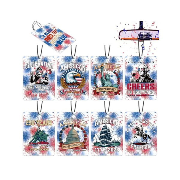 8-Pack 250th Anniversary Car Air Fresheners