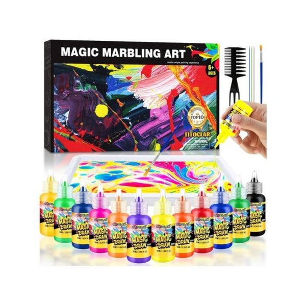 Water Marbling Paint Kit DIY Art Set
