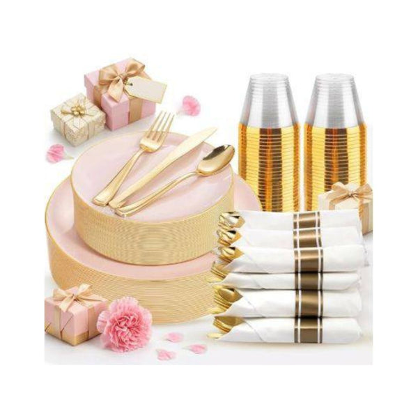 175-Pc Disposable Dinnerware Set