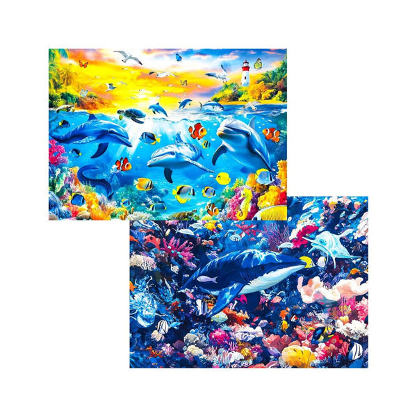 Pack of 2 Pixlora 1,000 Pc Jigsaw Puzzles