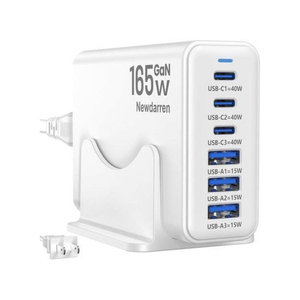 165W GaN 6-Port USB Charger