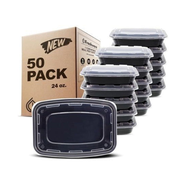 50 Freshware Meal Prep Containers with Lids