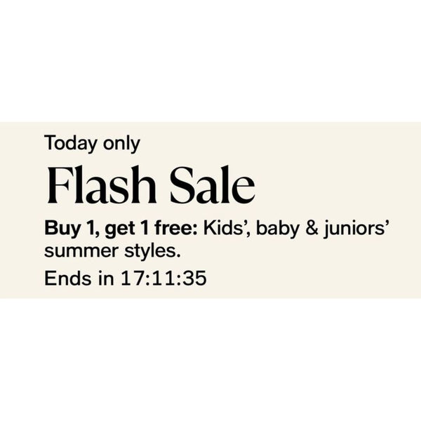 Buy 1 Get 1 Free Baby, Kids' & Juniors' Summer Styles