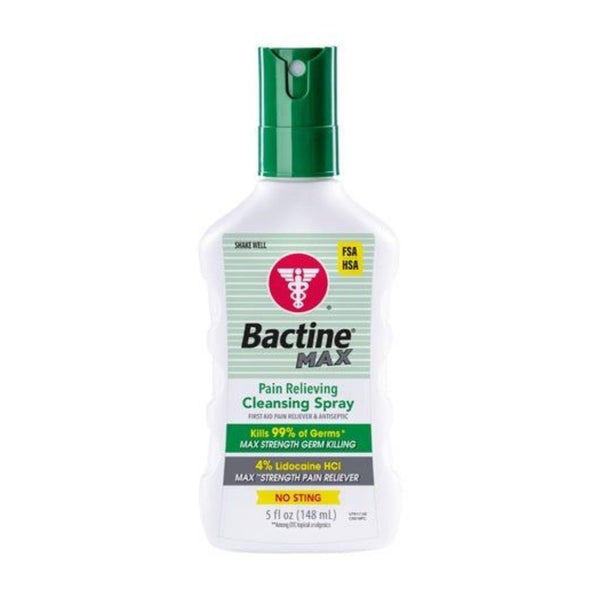 Bactine Max Pain Relieving Antiseptic Spray with Lidocaine