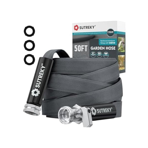 50 ft Stainless Steel Metal Garden Hose