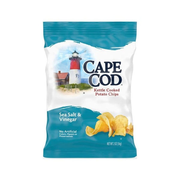 6 Cape Cod Sea Salt & Vinegar Kettle Potato Chip Bags