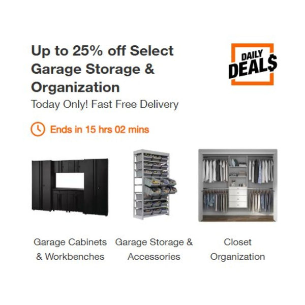 Up To 25% Off Select Garage Storage & Organization!