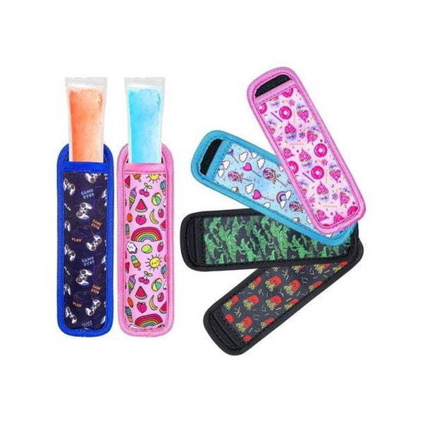 6-Pack Reusable Ice Pop Sleeves (5 Styles)
