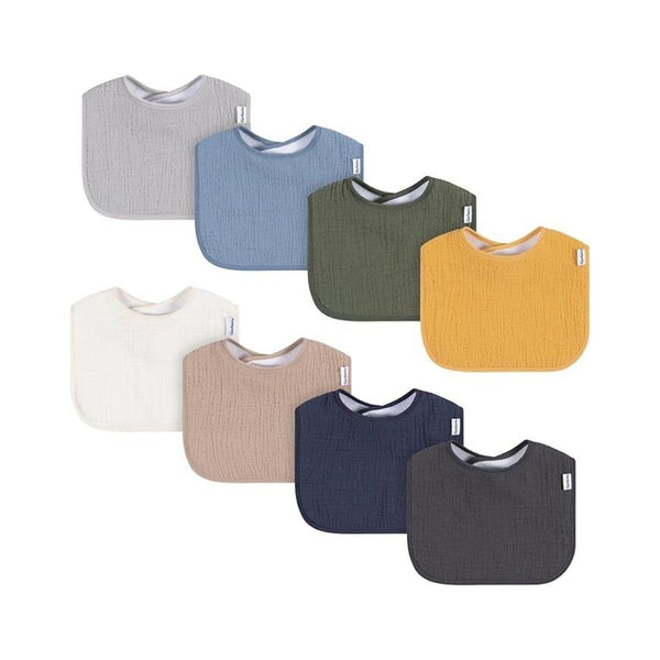 8 Pack Gerber Unisex Baby Muslin Drooling Bibs