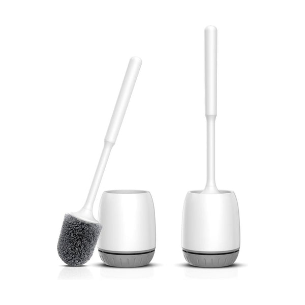 2 Pack Toilet Bowl Brush and Holder Set