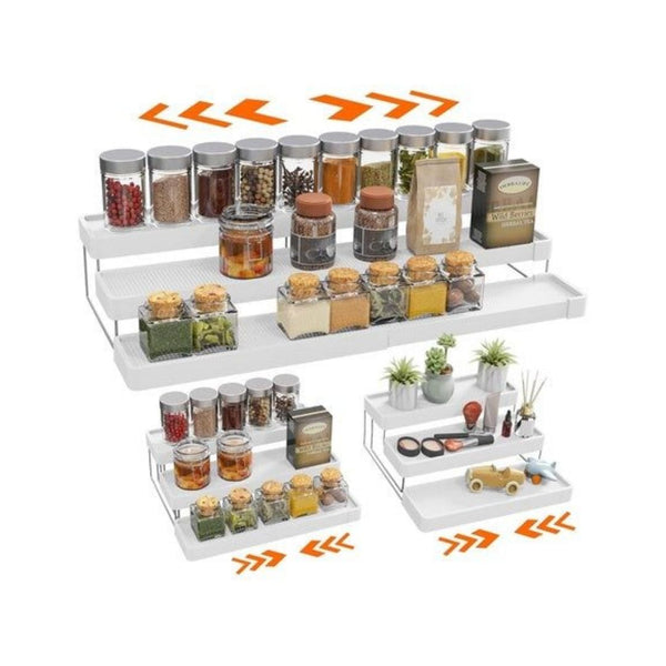 3-Tier Expandable Spice Rack Organizer