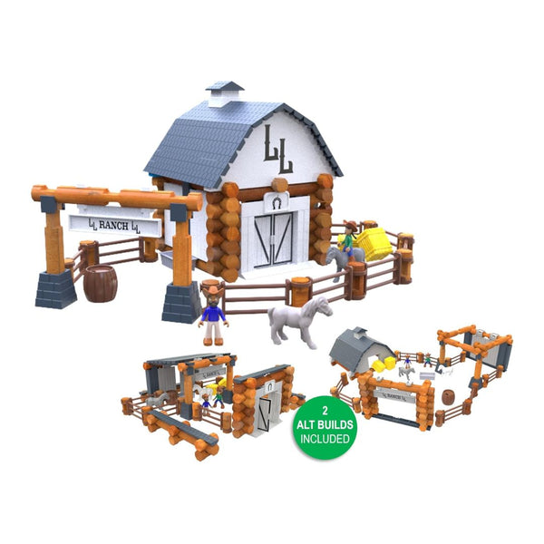 100-Pcs+ Lincoln Logs Big Sky Ranch Building Set