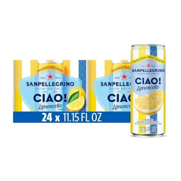 24 Pack Sanpellegrino Ciao Limoncello Sparkling Water
